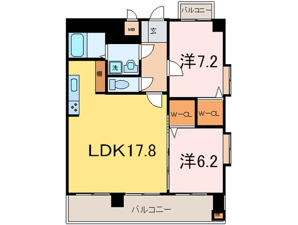 プロビデンス葵タワ－の物件間取画像